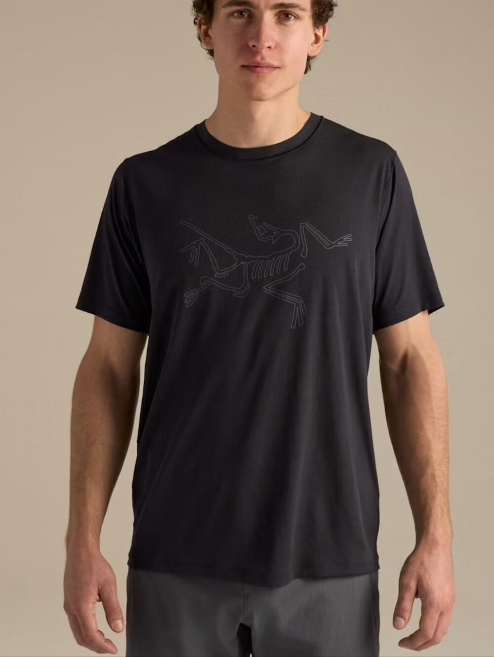 Arc'teryx Men's Black Graphic Crew Neck Tee